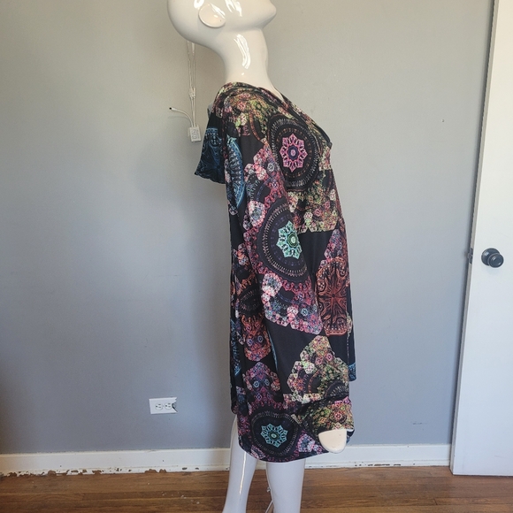 Loveudear Kaleidoscope Print Hoodie Dress, BNWT, Size 2X - Picture 2 of 8